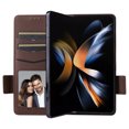 thumbnail image 5 of for Samsung Galaxy Z Fold 5 Wallet Case with RFID Blocking Credit Card Holder, Lichee Patterned Luxury PU Leather Folio Flip Kickstand Protective Shockproof Cover Women Men Phone Case,Brown, 5 of 12