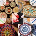 thumbnail image 3 of Mandala Dotting Tools Stencil Set, for Painting Rocks Drawing, Kids' Crafts, Nail Art Supplies, 3 of 5