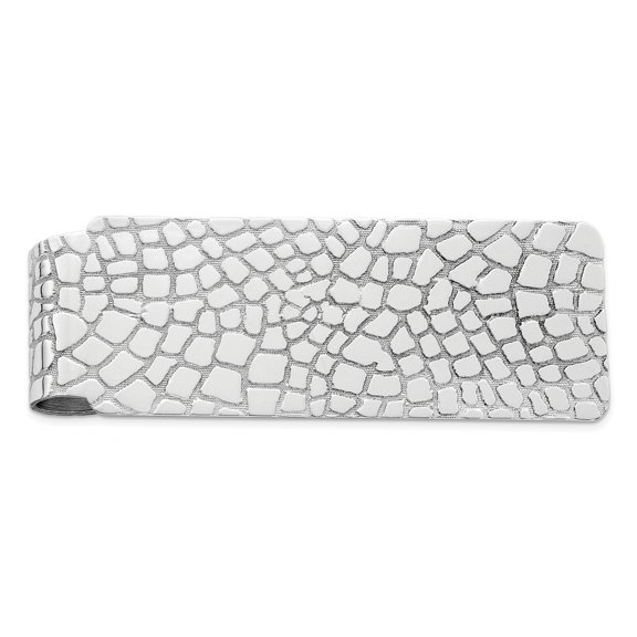 FB Jewels Sterling Silver Rhodium-plated Money Clip
