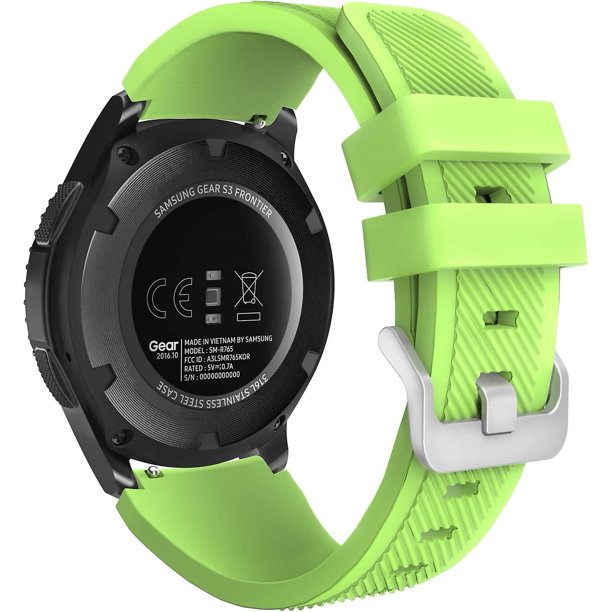 Correa compatible con Samsung Galaxy Watch 3 45 mm/Gear S3 Frontier/classic/galaxy Watch 46 mm/huawei Watch Gt2 Pro/gt 46 mm/gt2 46 mm/ticwatch Pro 3, Sili