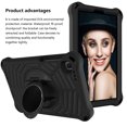 thumbnail image 5 of Allytech Kidsproof Case for Samsung Galaxy Tab A7 Lite 8.7" 2021, Shockproof EVA Impact Resistant Built-in Rotatable Kickstand Case with Removable/Adjustable Shoulder Strap for SM-T220/T225, Black, 5 of 6