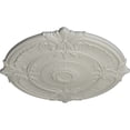 thumbnail image 3 of ekena millwork cm39atpcf 39 od x 2 1/2" p attica (fits canopies up to 3 3/4"), hand-painted pot of cream ceiling medallion,, 3 of 5