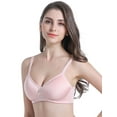 thumbnail image 5 of BIMEI Mastectomy Bra with Molded Foam Cups,T Shirt Bra for Women, Everyday Pocketed Seamless Wire Free Bra, Smoothing for No-Show Lines,Pink,42B, 5 of 9