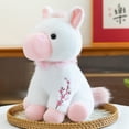thumbnail image 2 of Colorful Sitting Pony Plush Toy Adorable Stuffed Horse Doll for Home Decor & Companionship Gift, 2 of 5