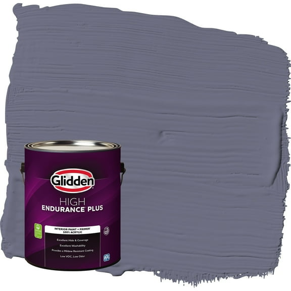 Glidden HEP Old Mill Blue / Purple Semi-Gloss Interior Paint with Primer, 1 Gallon