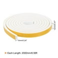 thumbnail image 2 of Uxcell 1 Roll 1/2"x 1/4"x 6.56 Ft Weather Stripping Door Seal Strip Foam Tape, 2 of 6