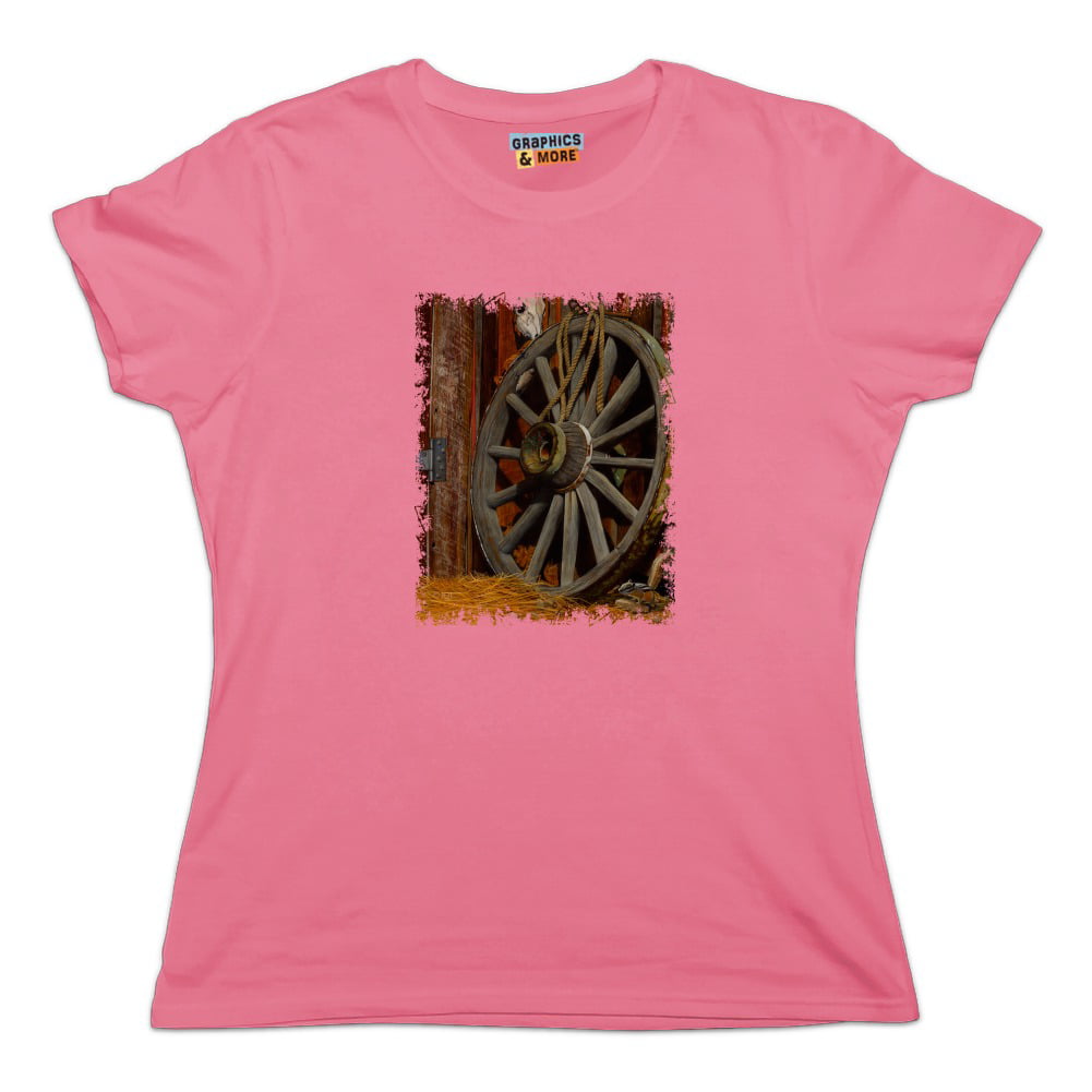 Wagon Wheel and Chipmunk Women's Novelty T-Shirt