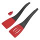 thumbnail image 2 of Kitchen Tongs 3 in 1 Grilling Locking Food Tongs Silicone Heat Resisting Tip Tongs for Home Restaurant Red Black, 2 of 5