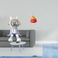 thumbnail image 2 of Figura de escritorio,Estante con estatua de astronauta para decoración de oficina y hogar,Figura decorativa de escritorio de resina para decoración del hogar,Escultura de escritorio,Estatua, 2 of 8