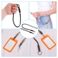 thumbnail image 4 of Badge Lanyard with Keychain Clip Necklace Wrist Cord Strap Metal Clasp for Keys, Black 2 Pack, 4 of 5