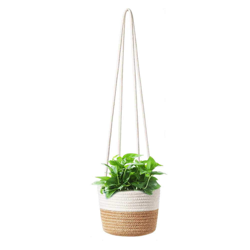 Details about  / Plant Hanger Hanging Planter Basket Flower Pot Holder Cotton Rope Flower Pot