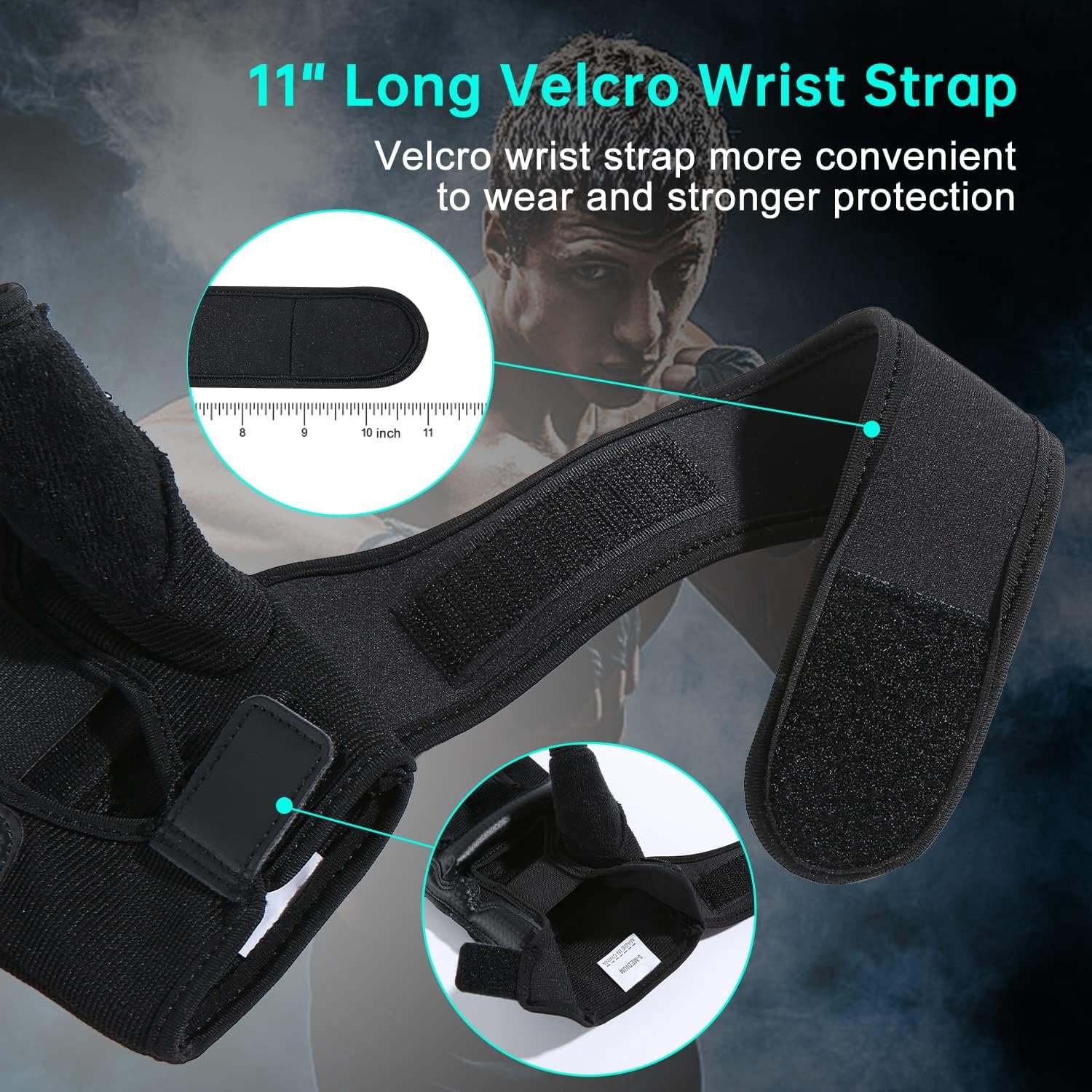 Kickboxing Sparring Gloves TKD Gloves for Men Women Half Finger Boxing Gloves Fighting Gloves Boxing Gloves for Punching Bag  Gloves for Men Women Black