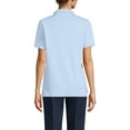 thumbnail image 2 of Lands' End Essentials Women's Short Sleeve All Day Comfort Polo Shirt - 100% Cotton Won't Shrink Pill Fade, 2 of 3