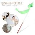 thumbnail image 3 of KALLORY 5pcs Portable Dancing Ribbons For Outdoor Activities Green Silk, 3 of 8