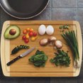 thumbnail image 3 of BambooMN Bamboo Two-Toned Cutting Board - 17.25" x 11.75" x 0.75" - Grooved/Flat - 10 Units, 3 of 6