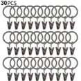 thumbnail image 1 of 30 piezas de anillos de cortina con clips, ganchos de clips de cortina resistentes con tensión, 1 of 4