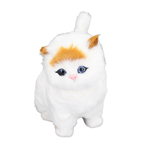 Preciosa muñeca de animal de simulación, animal de simulación, encantador gato de simulación realista con sonido, modelo de gato de juguete, muy recomendado Jadeshay A