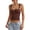 Coffee #07, variant on Women's Polka Dots Corset Tops Y2k Sleeveless Square Neck Bustier Going Out Crop Tank Top Summer Slim Fit Tops XS