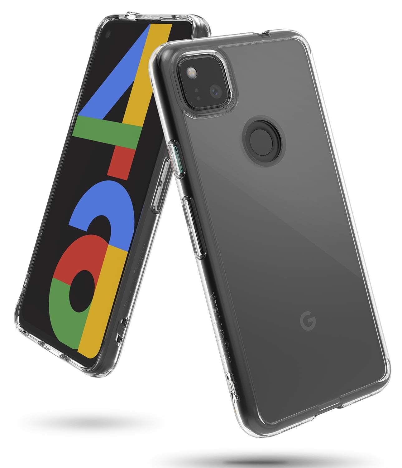 Premium Hard Cover Case for Google pixel 2 XL in Transparent Clear 