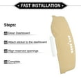 thumbnail image 6 of Unique Bargains Dash Cover Compatible for Buick LaCrosse 2005-2008, Non-Slip Polyester Silicone  Center Console Dashboard Cover Pad Carpet Beige, 6 of 6