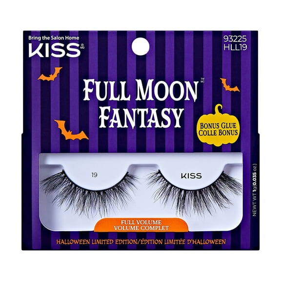 KISS Full Moon Fantasy, False Eyelashes, Dark Romance, 10 mm, 1 Pair
