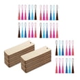 thumbnail image 1 of AMLESO Ensemble de 36 Marque-Pages en Bois Étiquettes Suspendues Panneau en Bois pour Jeu Enfants Étudiants, 1 of 8