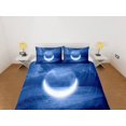 thumbnail image 2 of Luna creciente Noche Edredón Set Colcha de colores, dormitorio ropa de cama con, 2 of 4