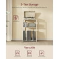 thumbnail image 4 of Record Player Stand, 3-Tier Side Table, Vinyl Record Storage up to 100 Albums, End Table for Living Room, Bedroom, 4 of 6