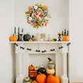 thumbnail image 7 of ATENOW Fall Wreath, 20'' Autumn Wreaths for Front Door Fall Decorations Pumpkin Wreath with Maple Leaves Lamb Ear Leaves for Wall Window Outdoor Porch Thanksgiving Harvest Decor, 7 of 7