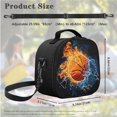 thumbnail image 5 of Jeiento Basketball Boys Backpack and Lunch Box Set Primary School Bag with Lunch Bag Pencil Case 3 IN 1 Set Preschool Students Bookbag Schoolbag for Kids Girls, 5 of 7