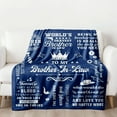 thumbnail image 6 of 1pc Gifts for Brother in Law Blanket, Brother in Law Christmas Birthday Gift - Brother in Law Gifts - to My Brother in Law - Brother in Law Gift Ideas, Soft flannel blanket, 6 of 6