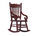 thumbnail image 3 of Miniature Wooden Rocking Chairs W/ Sofa Set Scenery Supplies Ornaments Sunnimix Sillas mecedoras de casa de muñecas, 3 of 8