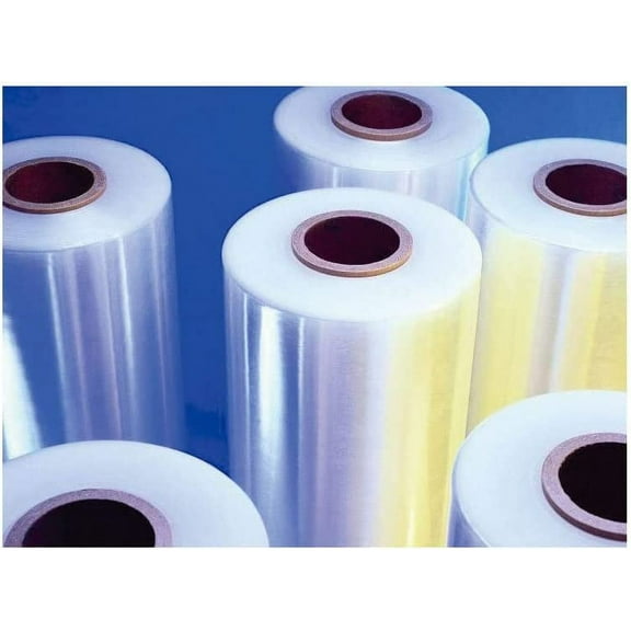 Pack of 1, 75 Gauge PVC 12"X22ft' Clear Centerfold Film Shrink Wrap