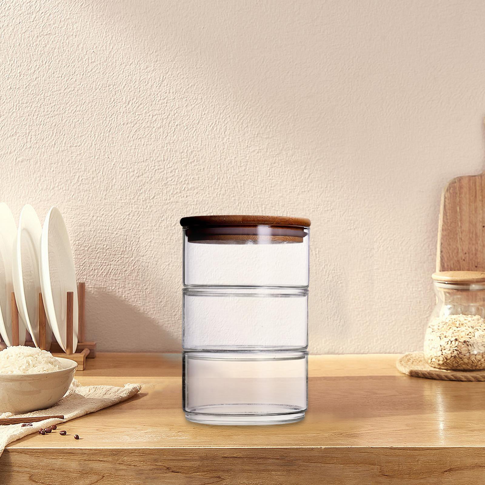 CAST Stackable Glass Containers, 105x75 mm, 370 ml, 12.5 oz