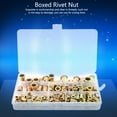 thumbnail image 1 of ANGGREK Boxed Rivet Nut,150PCs Rivet Nut Set Hardware Accessories Fastener Color Zinc Plating M3 M4 M5 M6 M8 M10,Rivet Nut Set, 1 of 8