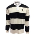 thumbnail image 1 of Guinness Adult Men's Cream & Black Rugby Long Sleeve Shirt, 1 of 5
