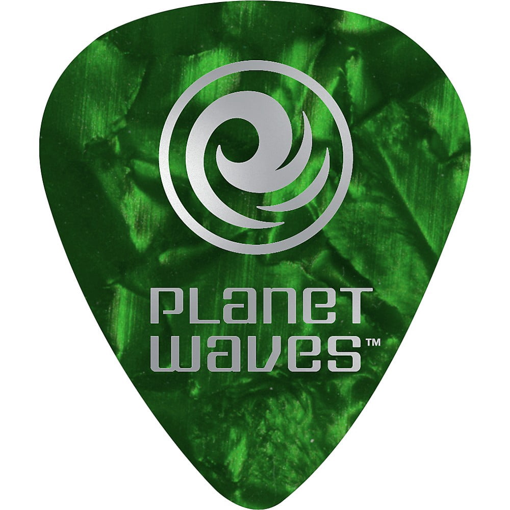 D'Addario Planet Waves Black Pearl Celluloid Guitar Picks - 100 Packs