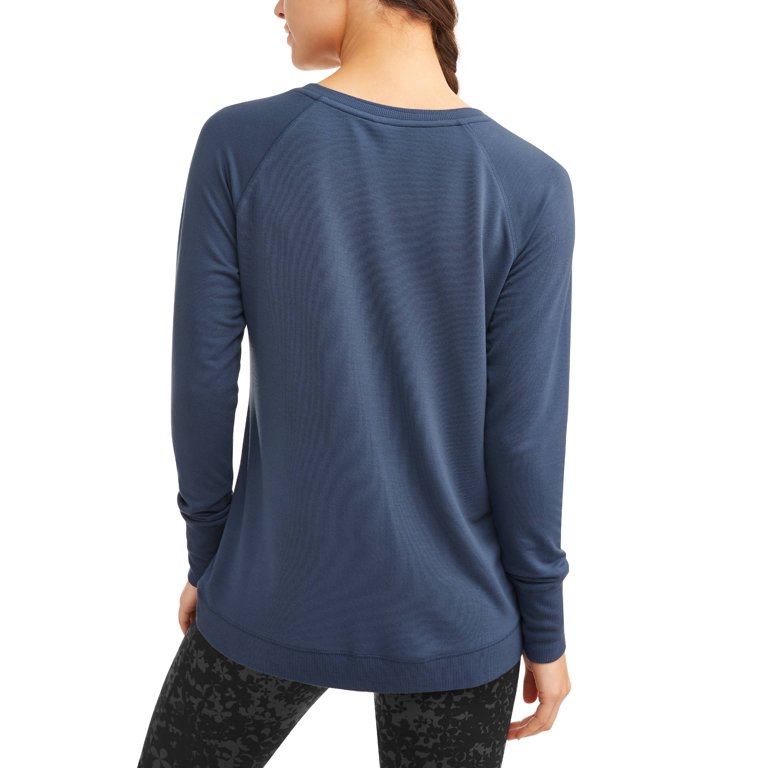 Women's Athleisure Soft French Terry Tulip Hem Tunic Sweatshirt -  Walmart.com