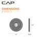 thumbnail image 4 of Placa de pesas CAP Barbell Olympic de 2 pulgadas, gris, 2,27 kg, juego de 4, 4 of 7