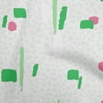 thumbnail image 1 of oneOone Velvet Light Green Fabric Geometric Abstract Shapes With Animal Print Sewing Craft Projects Fabric Prints By Yard 58 Inch Wide, 1 of 4