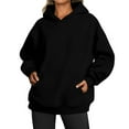 thumbnail image 1 of Sweats Décontractés Polyvalents à Manches Longues Sweat-Shirts à Manches Longues Gris Foncé, 1 of 5