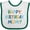 White and Green, variant on Inktastic Happy Birthday Mom Boys or Girls Baby Bib