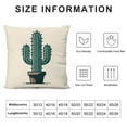 thumbnail image 5 of Green Cactus Throw Pillow Cover Succulent Potted Plant Tropical Pillow Cases Spring Summer Farmhouse Decorative Cushion Cover for Couch Home Sofa Living Room, 5 of 5