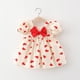 thumbnail image 1 of Vestidos de moda con forma de corazón para niñas pequeñas, vestidos de princesa para niñas de 1 a 3 años, vestidos de verano, 1 of 5