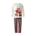 thumbnail image 2 of Nituyy Matching Family Pajamas Sets Christmas PJ's Holiday Christmas Deer Printed Sleepwear with Plaid Pants, 2 of 10