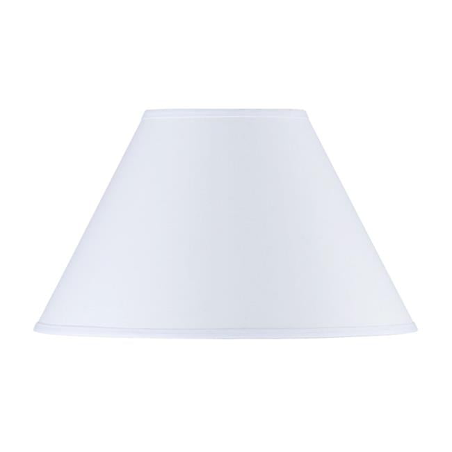 Cal Lightingsh 1025 Rice Paper Lamp, White Rectangular Tapered Table Lamp Shade 35cm