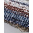thumbnail image 5 of Men's retro oil painting style casual knitted vest, V-neck sleeveless asymmetrical striped sweater vest, 5 of 6