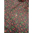 thumbnail image 4 of Small Cherries Print Broadcloth Fabric, 60" Wide, Sells by the Yard from Sal Tex Fabrics, Black Background, 4 of 4