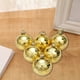 thumbnail image 4 of xihome Juego de 6 adornos navideños plateados a rayas, bolas de plstico de 6 cm para decorar el rbol de Navidad., 4 of 6
