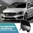 thumbnail image 2 of Unique Bargains Front Right Bumper Tow Hook Cap for Mercedes-Benz CLA-class W117 C117 12-15 No.A1178851222 Glossy, 2 of 6